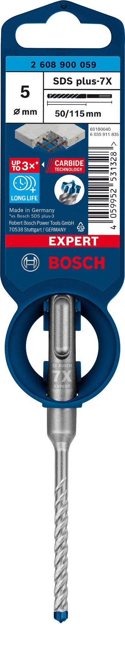 Pz.broca Bosch SDS-PLUS-7X 5x50x115