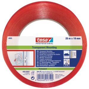 Pz. Tesa Cinta doble cara Mounting PRO transparente 25mx19mm 66965-00005-00