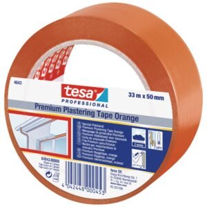 Pz. Tesa 4843 Cinta adh. PVC univ. paredes/techos exterior/interior 33mx50mm naranja 04843-00000-17