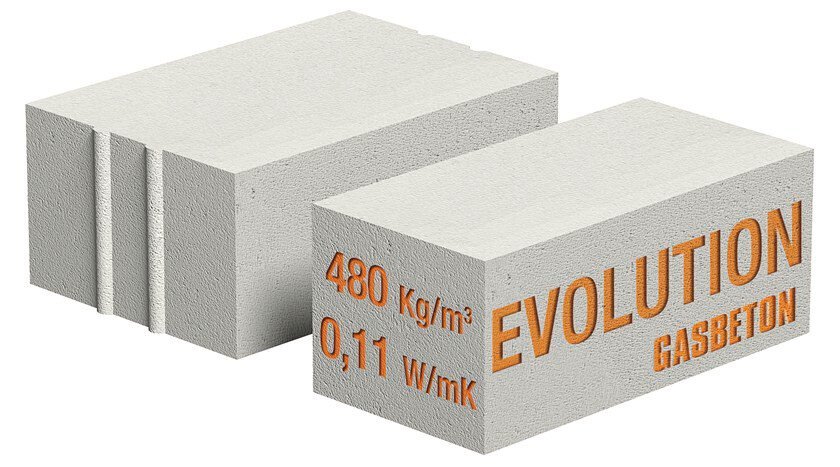 M2. Bloque de hormigon Gasbeton celular evolution 60x25x20