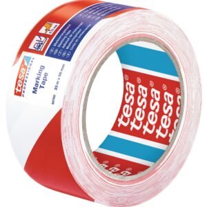 Pz. Tesa 60760 Cinta adhesiva señalizacion PVC 33mx50mm roja/blanca 60760-00088-16