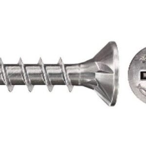 Caja 200 Un. Fischer Power Fast FPF II CZF Zincado Pozi 670398 cab.avell.  5,0x40 rosca total