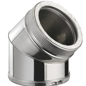 Pz.Bofill codo 45º doble pared diam. 80