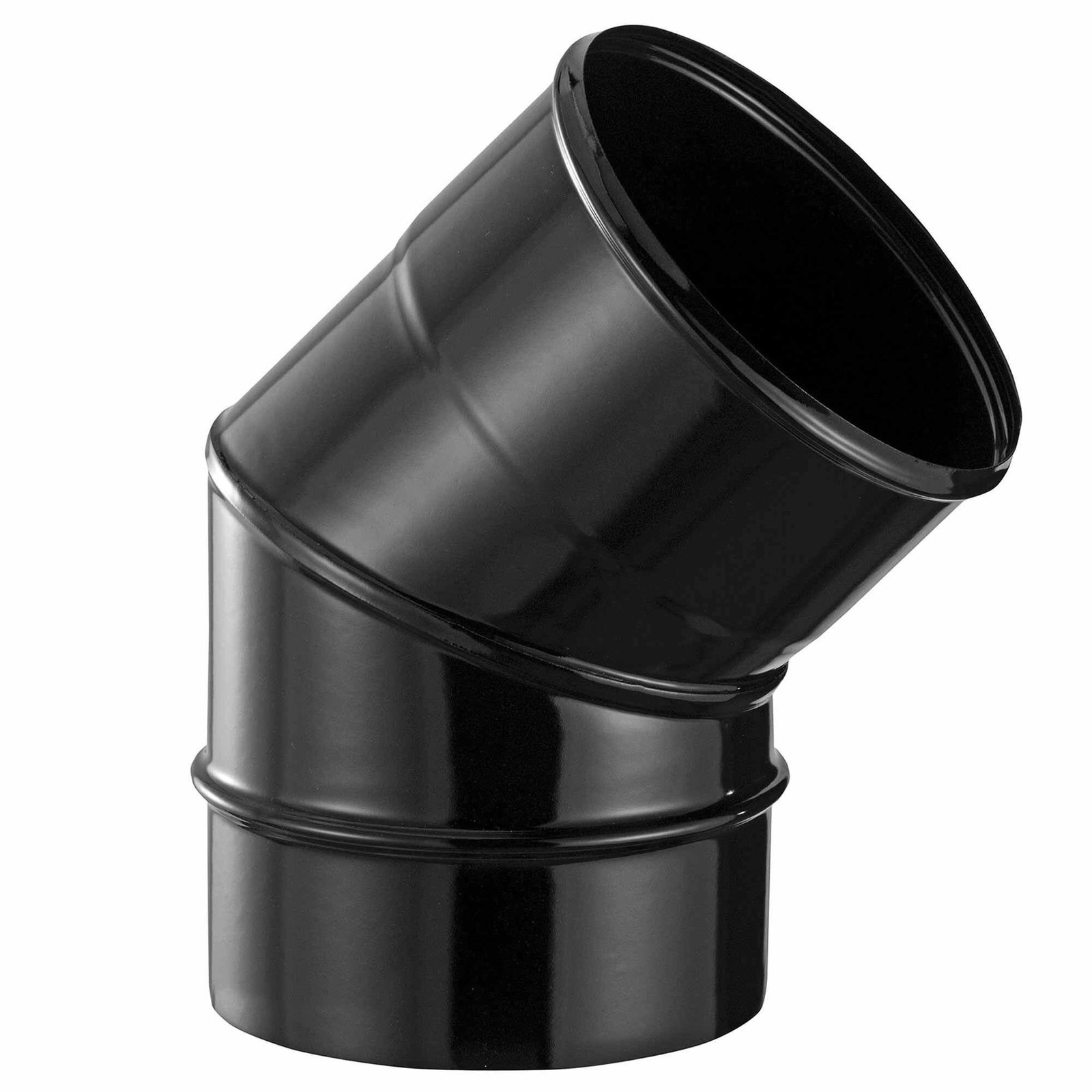 Pz.Bofill codo 45º vitrificado negro mate diam.200