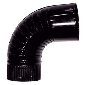 Pz. Theca codo esmalt.ng. 90º agrafado d.150