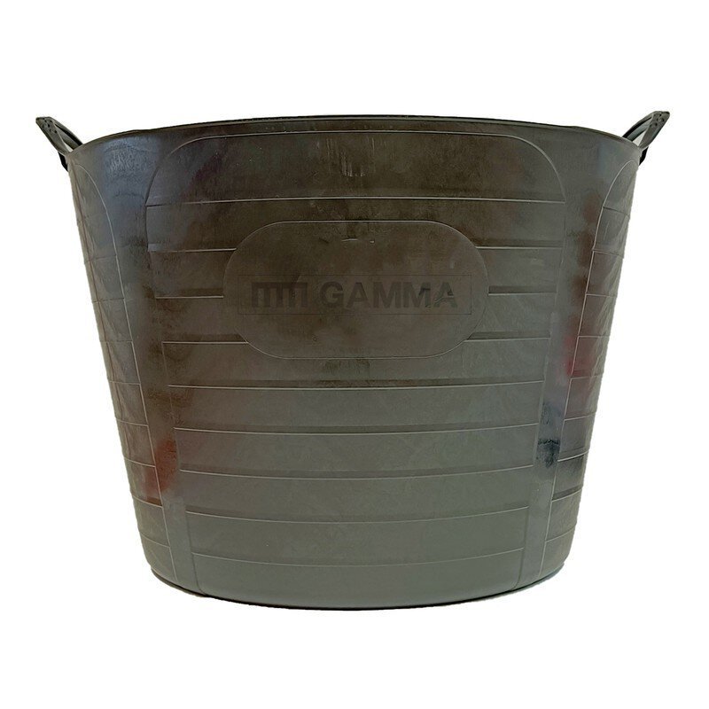 Conjunto de 10 Capazos Gamma plástico negro 40L