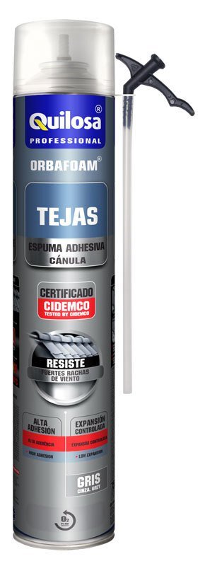 Cart.Quilosa espuma gris 650ml tejas orbafoam cánula