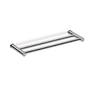 Toallero barra doble Baho Dott 40 cm cromo