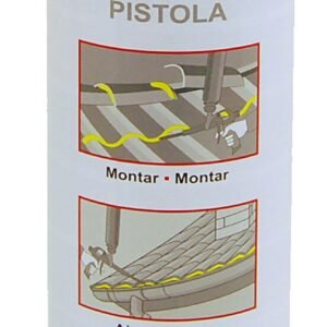 Cartucho Gamma espuma pu tejas roja pistola 650ml