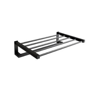 Toallero parrilla Baho Eyra 50 cm negro mate