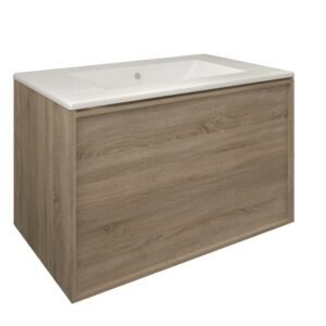 Mueble Baho Frame 1 cajon suspendido 80 roble natural