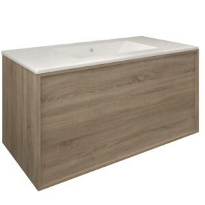 Mueble Baho Frame 1 cajon suspendido 100 roble natural