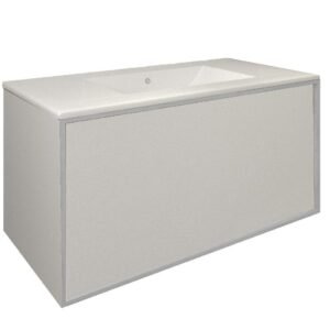 Mueble Baho Frame 1 cajon suspendido 80 blanco mate