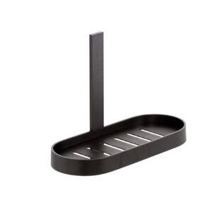 Jabonera para ducha Baho Loops negro mate