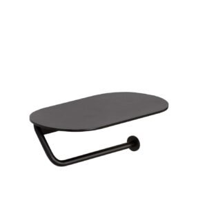 Portarrollos Baho Loops negro mate