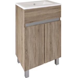 Mueble Baho Matty a suelo 50 fondo reducido roble