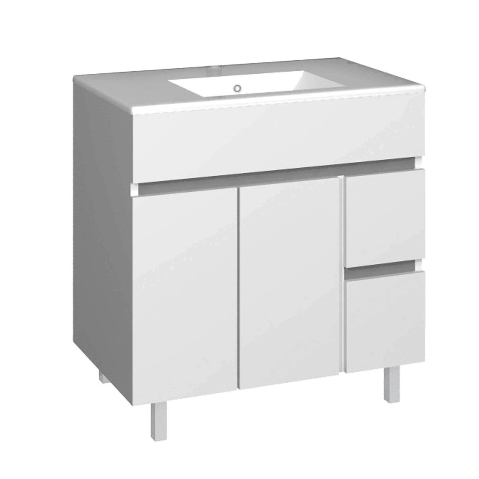 Mueble Baho Matty a suelo 80x45 blanco