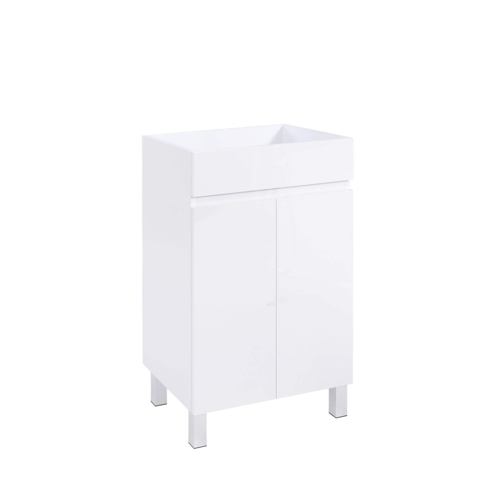 Mueble Baho Matty a suelo 50 fondo reducido 2P Blanco