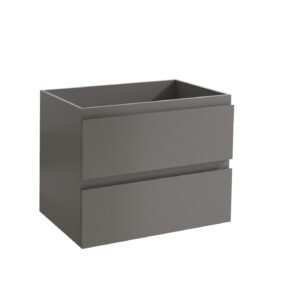 Mueble Baho Nordic 2C 60x45 suspendido gris mate