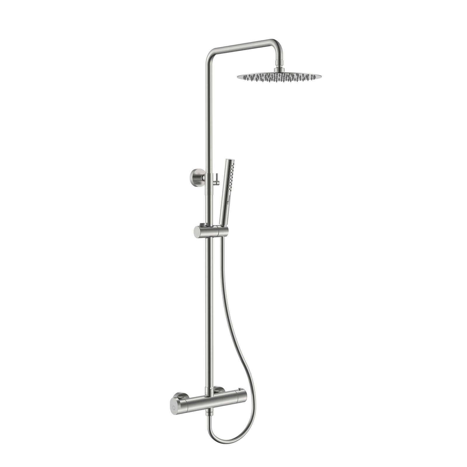 Equipo de ducha Baho OTTO termostatico acero cepillado