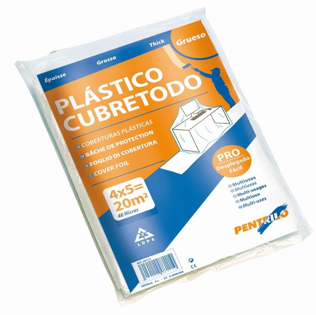 Pz. plastico cubretodo grueso 40 micras