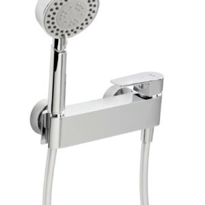 Grifo de ducha Baho Plano con accesorios cromo