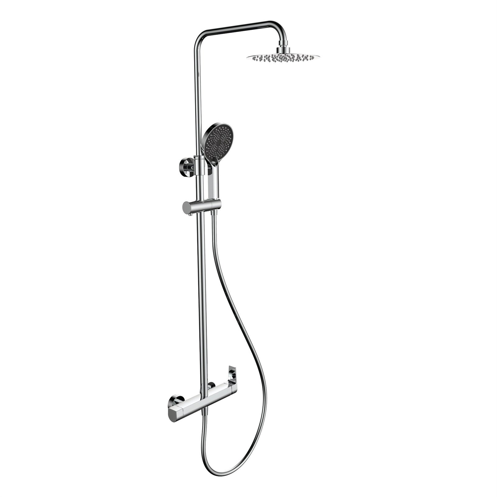 Equipo de ducha Baho Plano cromo