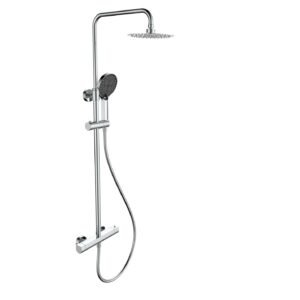 Equipo de ducha Baho PLANO termostatico cromo