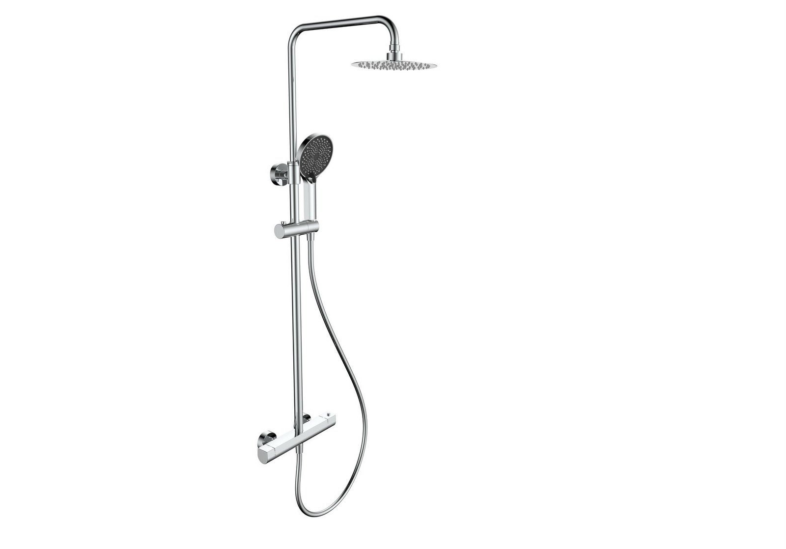 Equipo de ducha Baho PLANO termostatico cromo