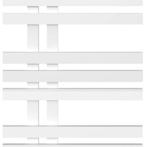 Radiador de agua Baho Mistral 80x50 blanco