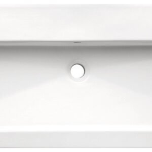 Lavabo Baho Prisma 121x46 1 seno 2 grifos