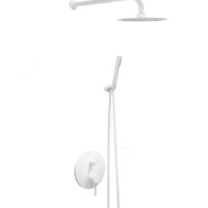 Conjunto de ducha empotrable Baho Rondo blanco