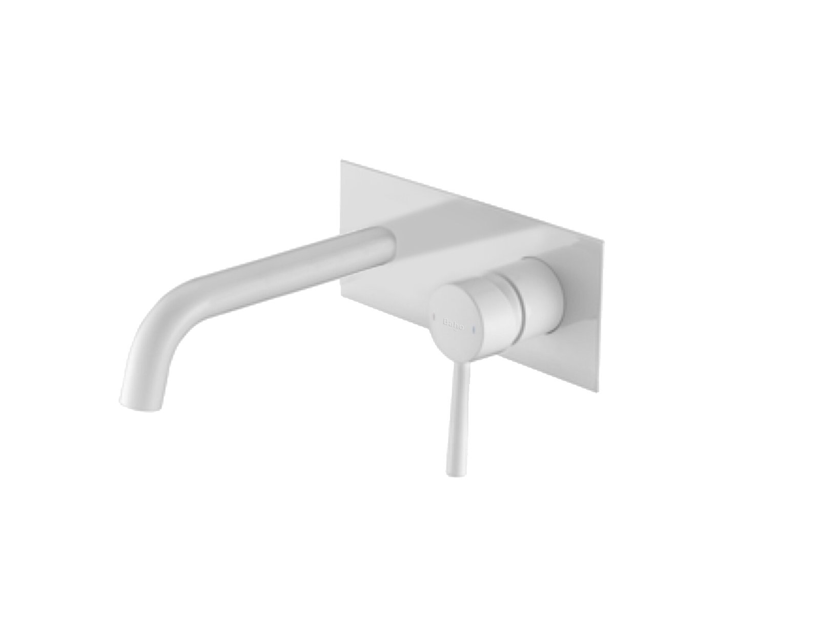 Grifo de lavabo empotrable Baho Rondo blanco