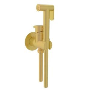 Grifo de bidet Baho Suma 7 para pared oro cepillado