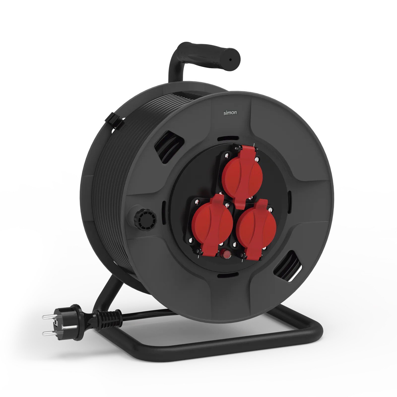 Pz.Simon Enrollacables 40m con tapas IP55