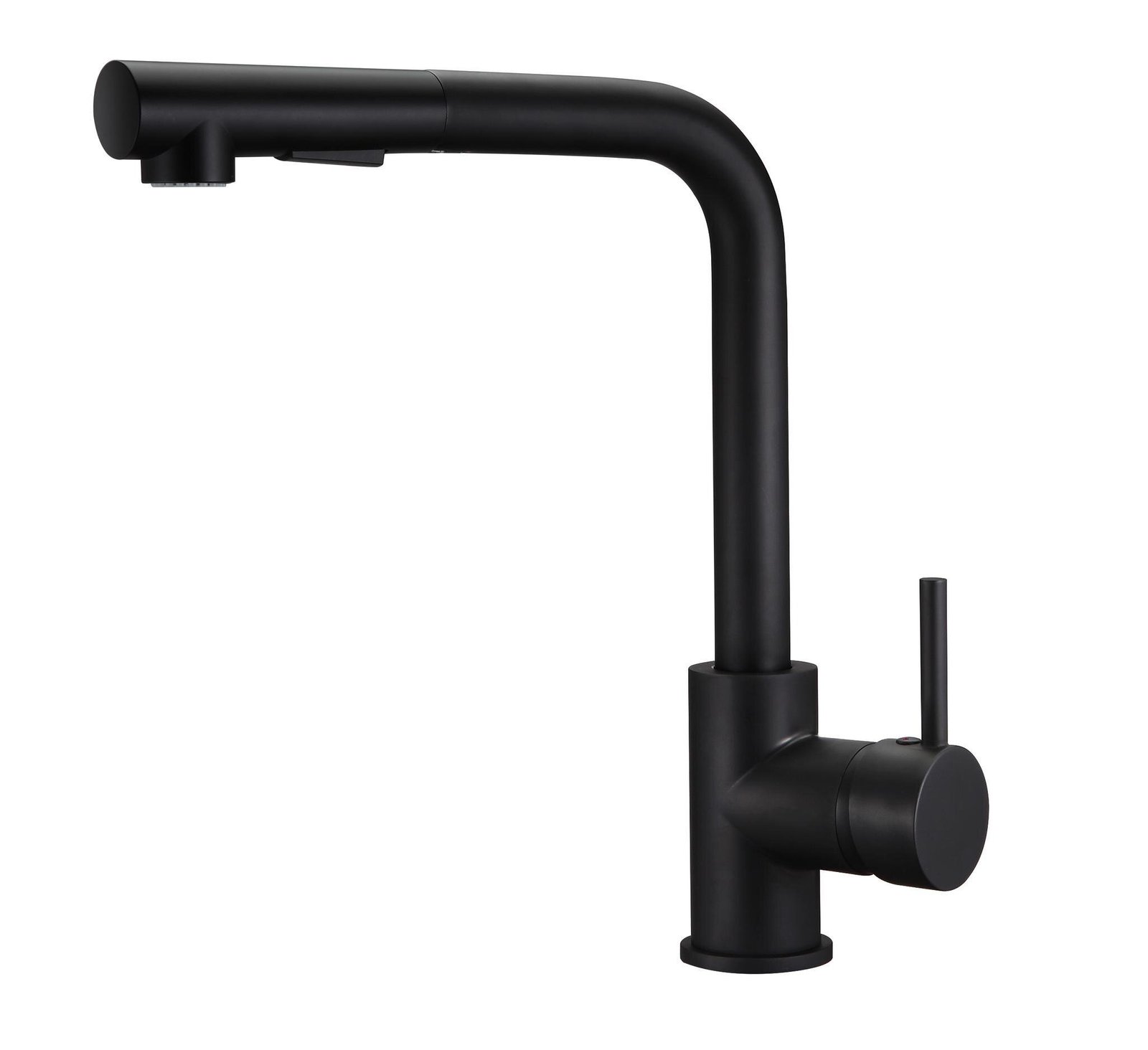 Grifo de cocina Baho Pull negro mate