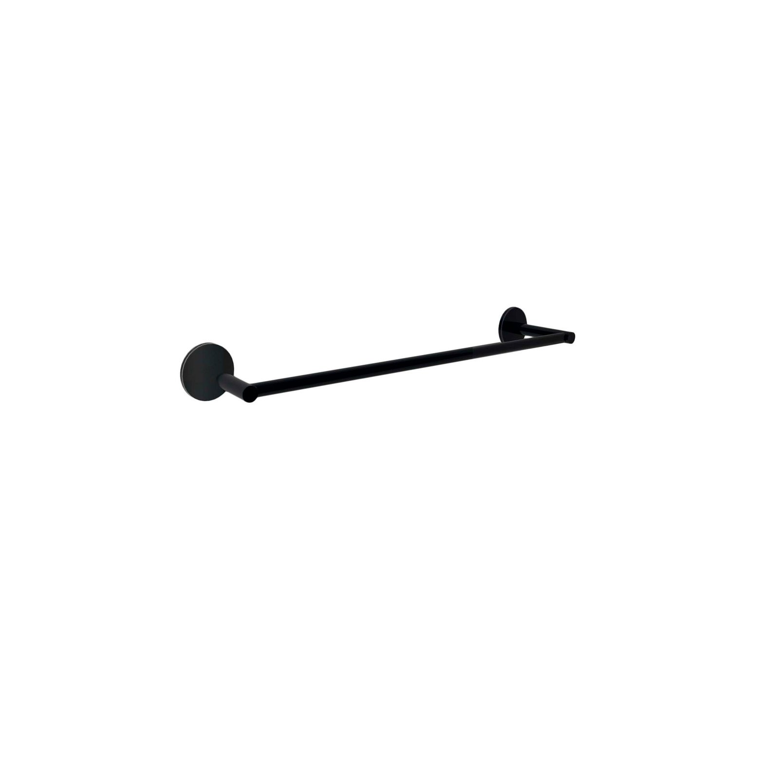 Toallero Baho Stick Round Negro Mate barra 30 cm