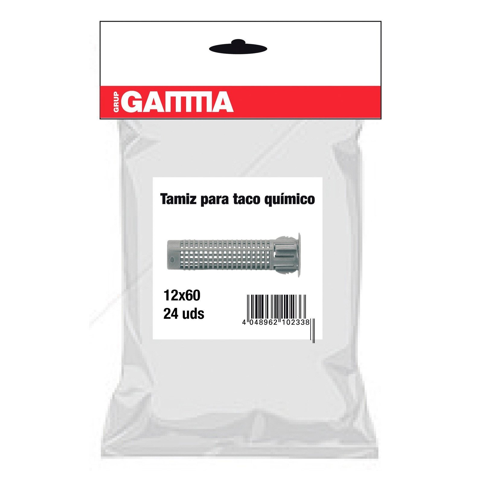 Bolsa Gamma tamiz para anclaje quimico 12x60 (24un)