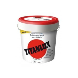 Bote 15l Pintura Titanlux cobertura total blanco