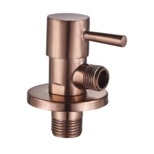 Pz. Baño llave de paso latón redonda Rondo cobre