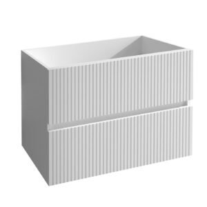 Mueble Baho Vertia Blanco mate 2C 80x45 suspendido