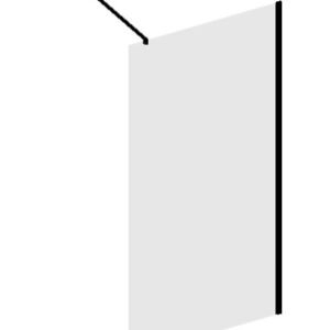 Mampara Baho Cala Negro mate 100cm