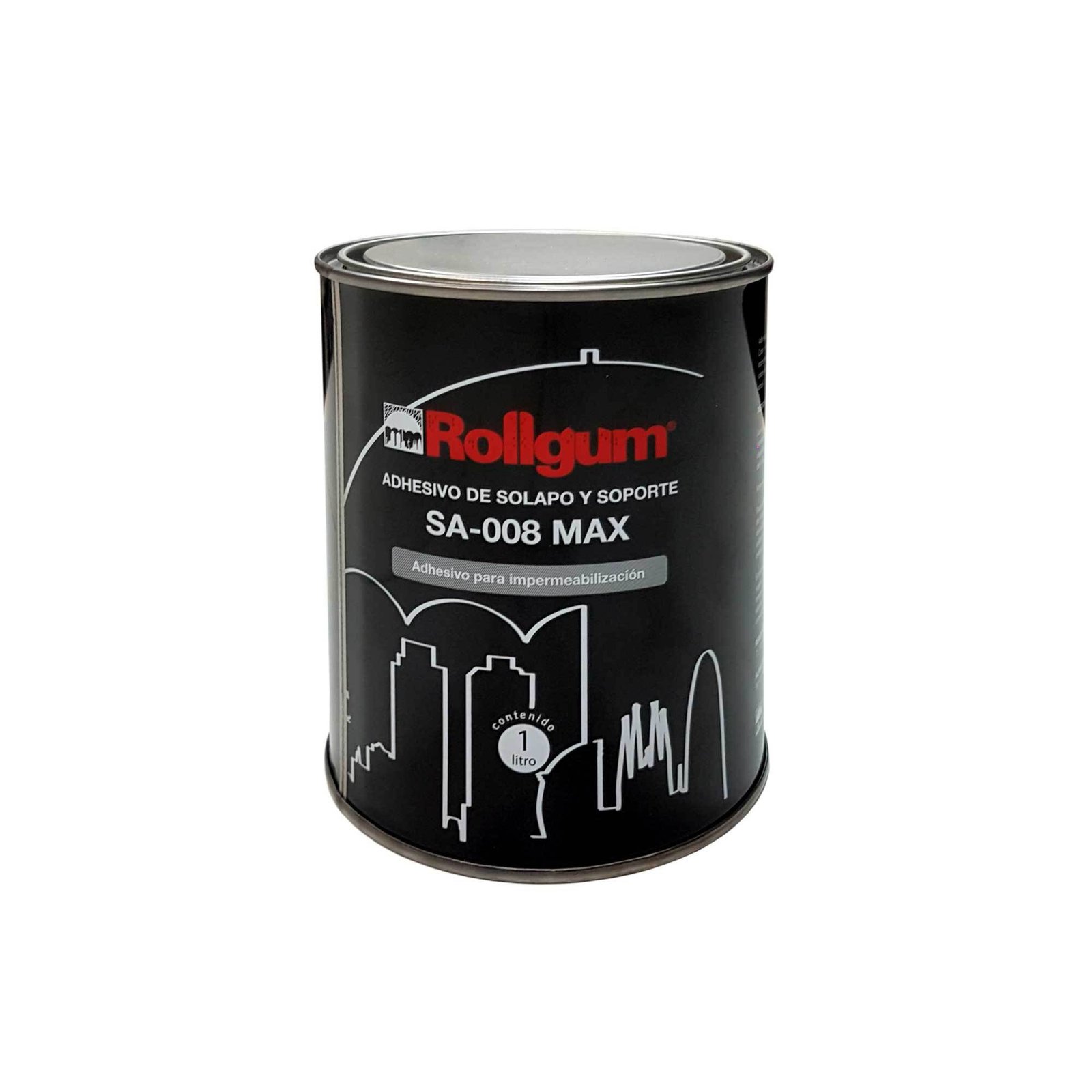 Bote Adhesivo unión láminas impermeabilizantes EPDM Rollgum SA-008 MAX 1L.
