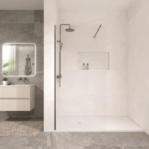 Mampara Baho Cala Gunmetal 100cm