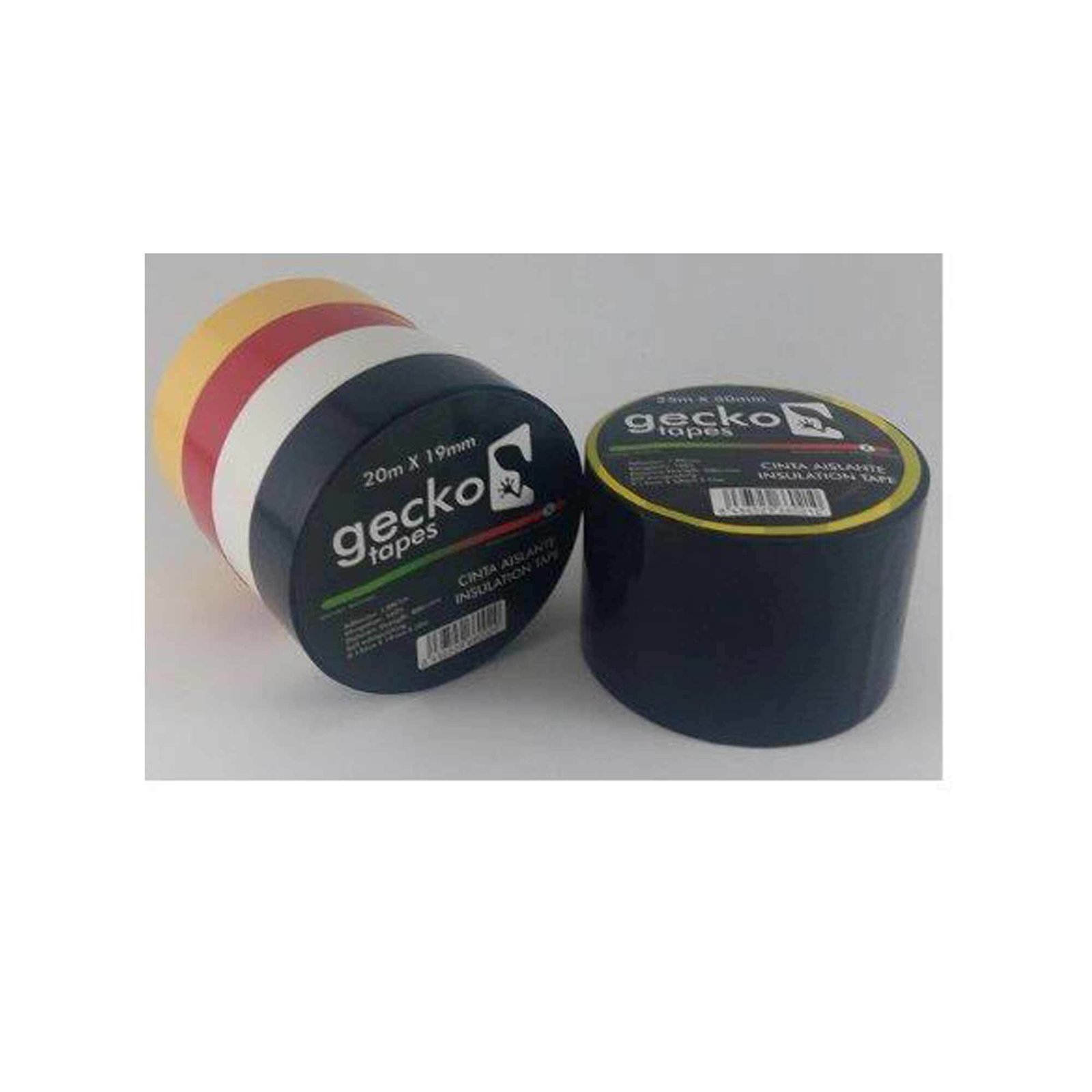 Pz. cinta aislante de PVC 19mmx20m amarilla