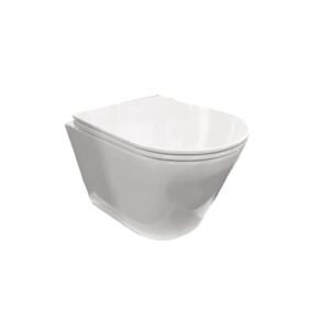 Serie Compo Baho taza suspendido Rimless con tapa amortiguada