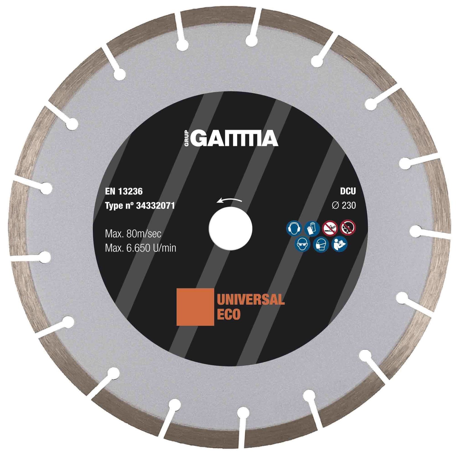 Pz. Gamma disco general obra eco 230x2.6x22.2