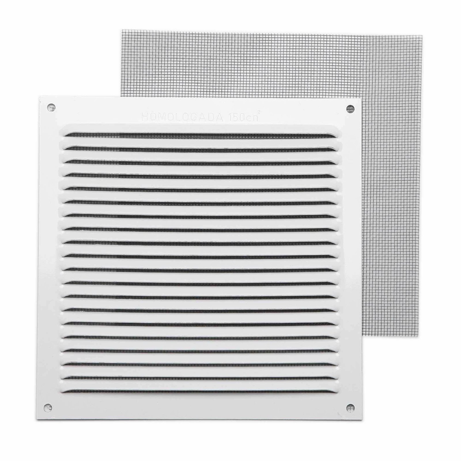 Pz. Gamma rejilla 0.8 mosquitera blanca 17x17