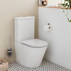 Kit Jacob delafon CUJAB112-00 Inodoro a suelo Rodin+ BTW alim lateral