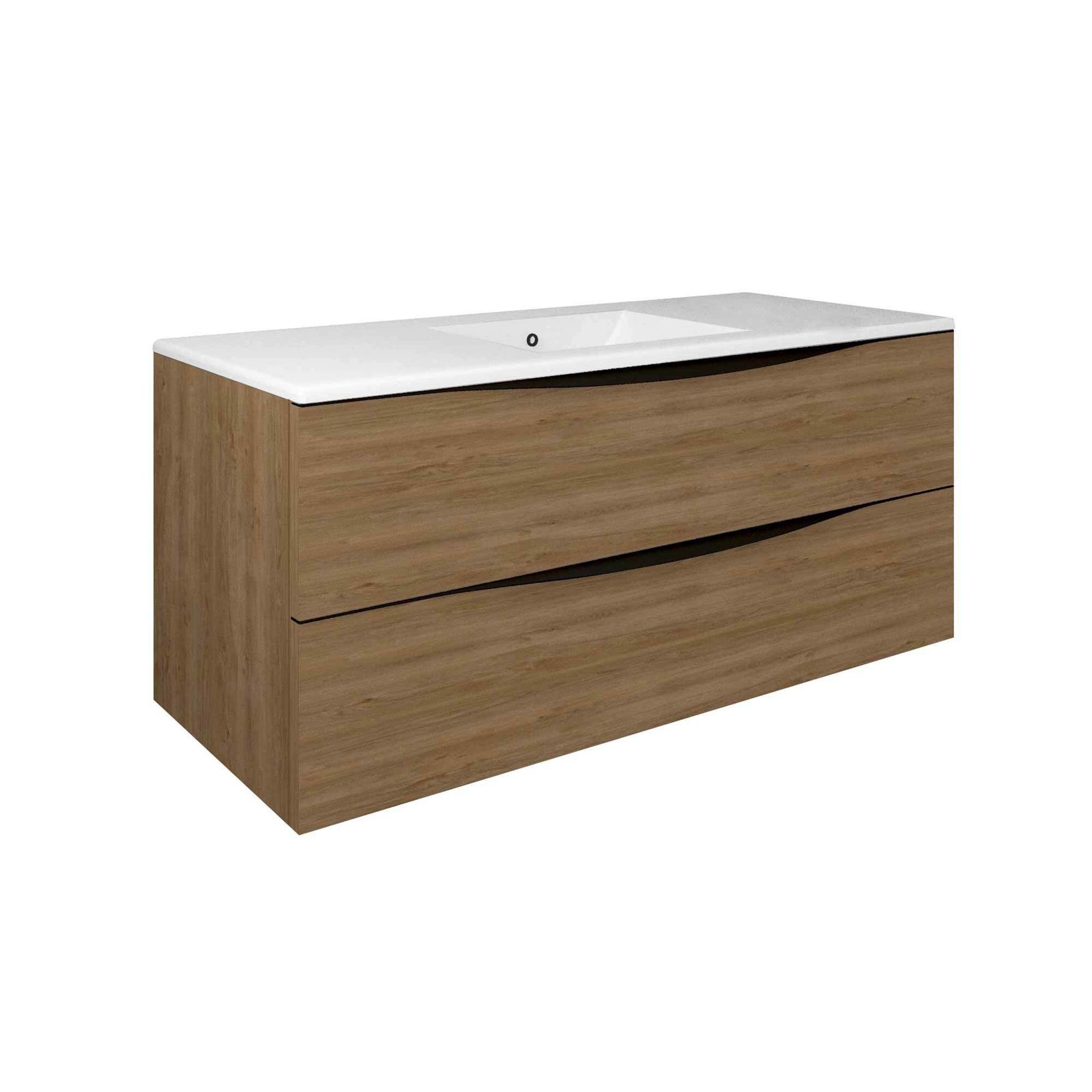 Mueble Baho Lucca 2 cajones suspendido 120 roble natural